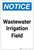 Notice: Wastewater Irrigation Field Portrait - Label