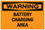 Warning: Battery Charging Area - Label