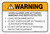 Warning: Ammonia Alarm Procedure - Label