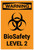 Warning: BioSafety Level 2 - Label