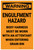 Warning: Engulfment Hazard Body Harness Must Be Worn - Label