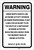 Warning: North Dakota Equine Liability ND - Label