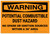 Warning: Potential Combustible Dust No Spark 36 Inches - Label