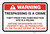 Warning: Trespassing Is A Crime Theft From This Construction Site Is A Felony Landscape - Label
