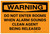 Warning: Do Not Enter Rooms When Alarm Sounds Clean Agent Released Landscape - Label