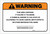 Warning: Prop 65 P-Chloro-O-Toluidine - Label