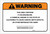 Warning: Prop 65 P Chloroaniline - Label