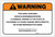 Warning: Prop 65 Hexachlorodibenzodioxin - Label