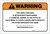 Warning: Prop 65 N-Nitrosodiethanolamine - Label