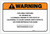 Warning: Prop 65 Oil Orange SS - Label