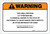 Warning: Prop 65 4,4'-Thiodianiline - Label