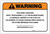 Warning: Prop 65 Vinyl Trichloride (1,1,2-Trichloroethane) - Label