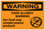 Warning: Food Allergy Warning - Food May Contain Peanut Products Landscape - Label