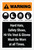 Warning: PPE Must Be Worn At All Times Portrait - Label