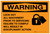 Warning: Lock Out All Machinery Prior to Servicing Landscape - Label