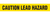 CAUTION LEAD HAZARD - Barricade Tape (Case of 12 Rolls)