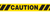 CAUTION W/ HAZARD STRIPE - Barricade Tape (Case of 12 Rolls)