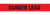 DANGER LEAD - Barricade Tape (Case of 12 Rolls)