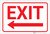 Exit (Arrow Left) - Label