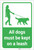All Dogs Must Be Kept On A Leash with Icon Portrait - Label