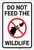 Do Not Feed The Wildlife with Icon Portrait - Label