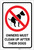 Owners Must Clean Up After Dogs with Icon Portrait - Label