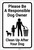 Please Be A Responsible Dog Owner with Icon Portrait - Label