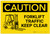 Caution: Forklift Traffic Keep Clear with Graphic - Label