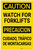 Caution: Watch for Forklifts Bilingual Spanish - Label