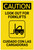 Caution: Look Out for Forklifts with Icon Bilingual Spanish - Label