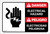 Danger: Electrical Hazard with Graphic ANSI Bilingual Spanish - Label