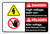 Danger: High Voltage Keep Out Authorized only with Graphic Bilingual Spanish - Label