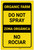 Caution: Do Not Spray Bilingual Spanish - Label