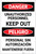 Danger: Unauthorized Personnel Keep Out Bilingual Spanish - Label