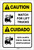 Caution: Watch for Lift Trucks ANSI Bilingual Spanish - Label