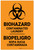 Biohazard: Contaminated Laundry Bilingual Spanish - Label