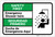Safety First: Emergency Shower Here Bilingual Spanish - Label