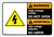 Warning: High Voltage Inside Do Not Open Bilingual Spanish - Label