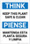 Think: Keep This Plant Safe And Clean Think Bilingual Spanish - Label