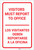 Visitors Must Report To Office Bilingual Spanish Portrait - Label