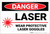 Danger: PPE Laser Wear Protective Goggles - Label