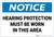 Notice: Hearing Protection Must Be Worn In Area - Label