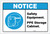 Notice: Safety Equipment PPE Storage Cabinet - Label