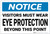 Notice: Visitors Must Wear Eye Protection - Label