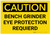 Caution: Bench Grinder Eye Protection Required - Label