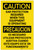 Caution: PPE Ear Protection Required with Equipment Bilingual Spanish - Label
