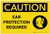Caution: PPE Ear Protection Required with Graphic - Label