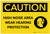 Caution: PPE High Noise Area Wear Hearing Protection with Graphic - Label