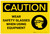 Caution: PPE Wear Safety Glasses When Using Equipment - Label