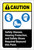Caution: Safety Glasses Hearing Protection Shoes Required ANSI - Label